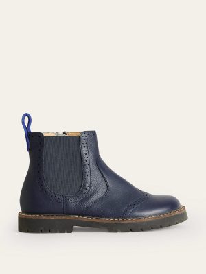 Chelsea Boots-Navy