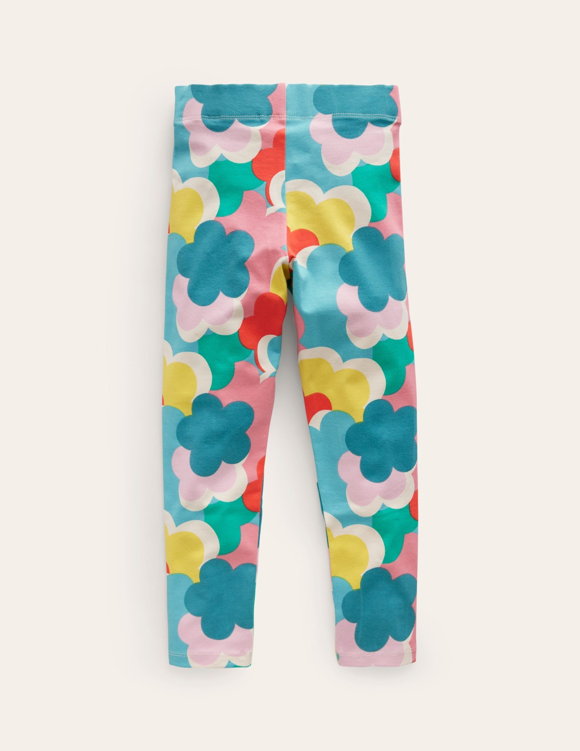 Fun Leggings-Multi Rainbow Clouds - Image 2