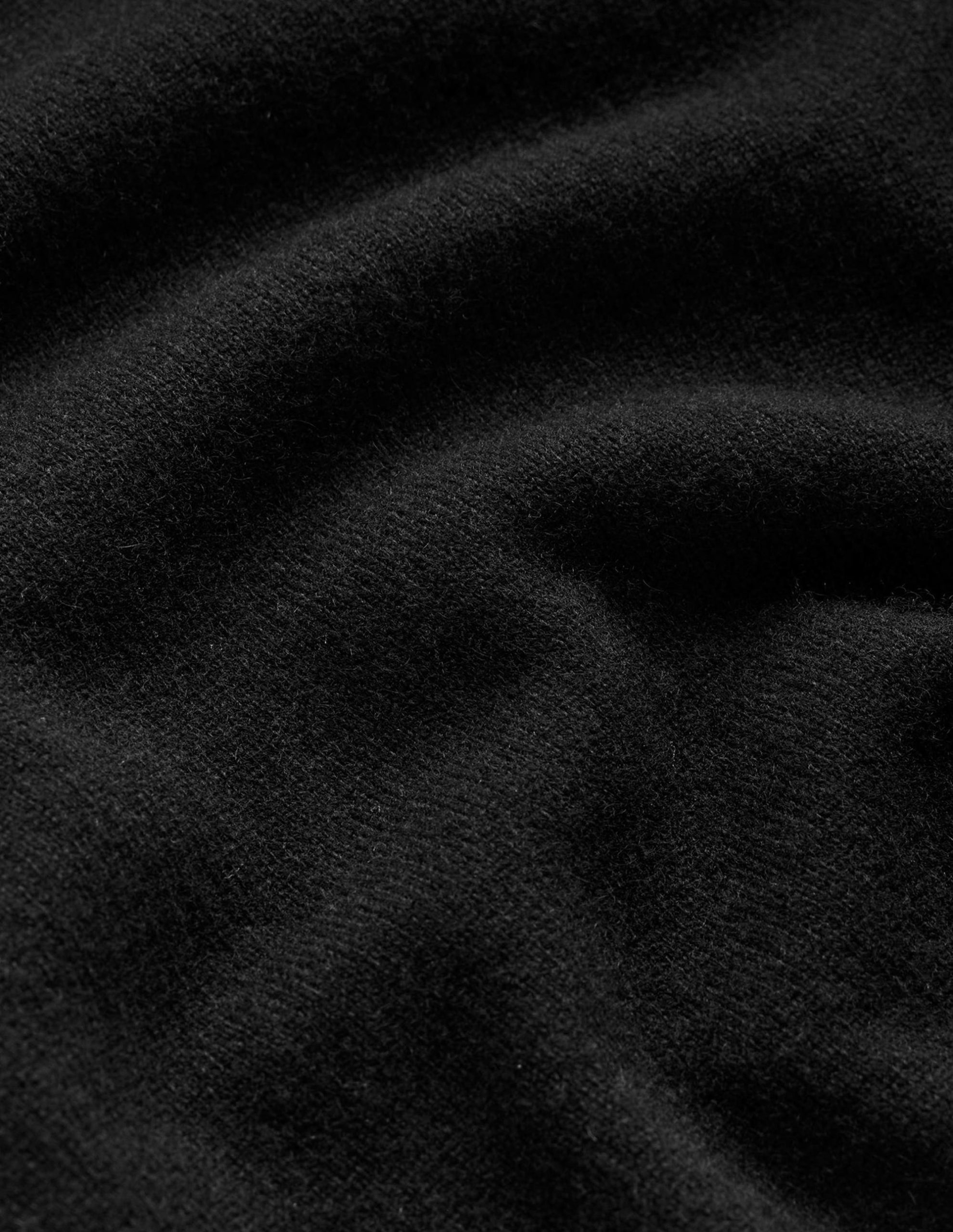 Eva Cashmere Crew Neck Jumper-Black - Image 6