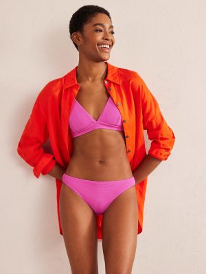 Arezzo Texture Bikini Bottoms-Amazing Pink Texture