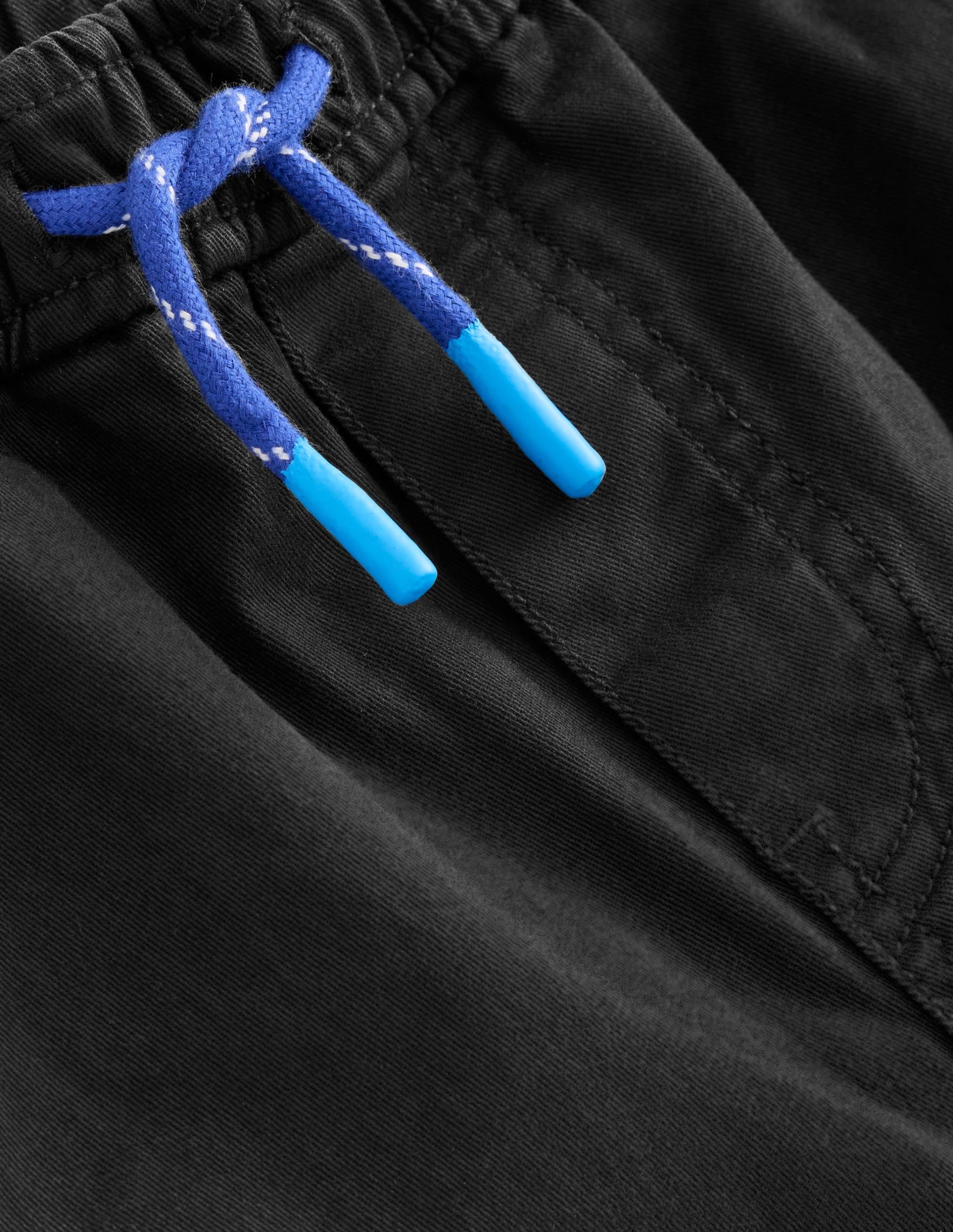 Slim Pull-On Trousers-Black - Image 3