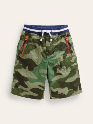 Adventure Shorts-Tonal Green Camo