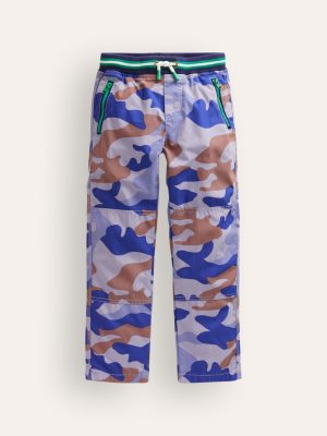 Cosy Lined Trousers-Blue Camo