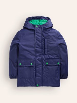 4-in-1 Waterproof Coat-College Navy