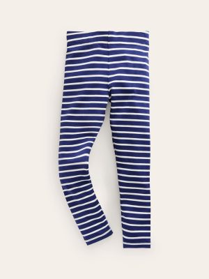 Everyday Fun Leggings-Starboard Blue / Ivory