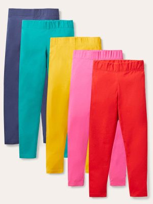 5-pack Leggings-Multi Rainbow