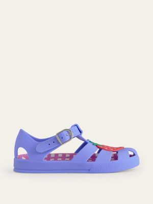 Logo Jelly Shoes-Surf Blue Strawberry