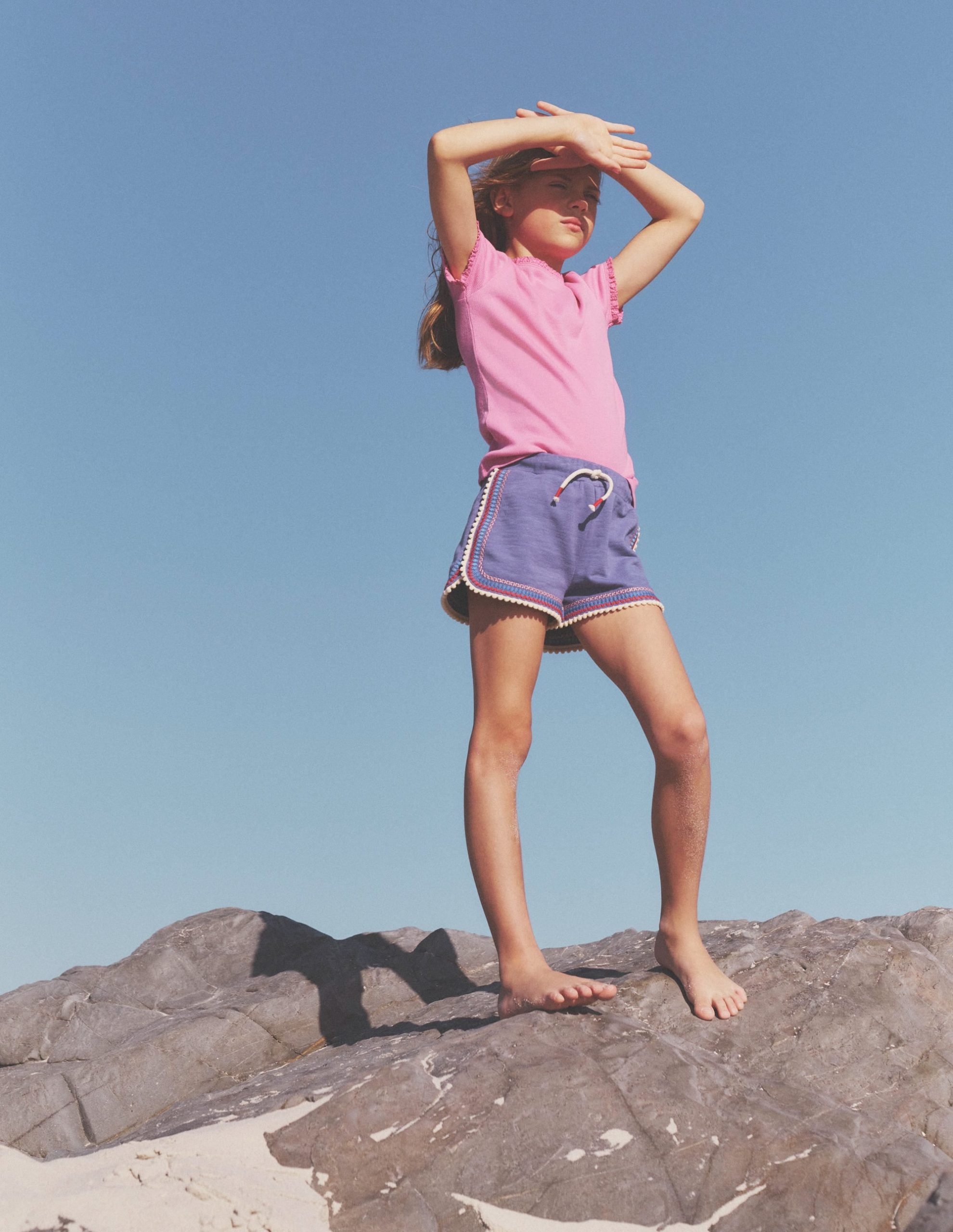 Ribbed Short Sleeve T-Shirt-Strawberry Ice - Image 4