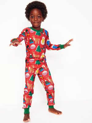 Twin Pack Snug Pyjamas-Jam Red Christmas