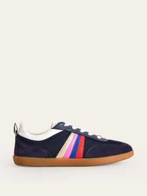 Erin Retro Tennis Trainers-Navy/Rainbow