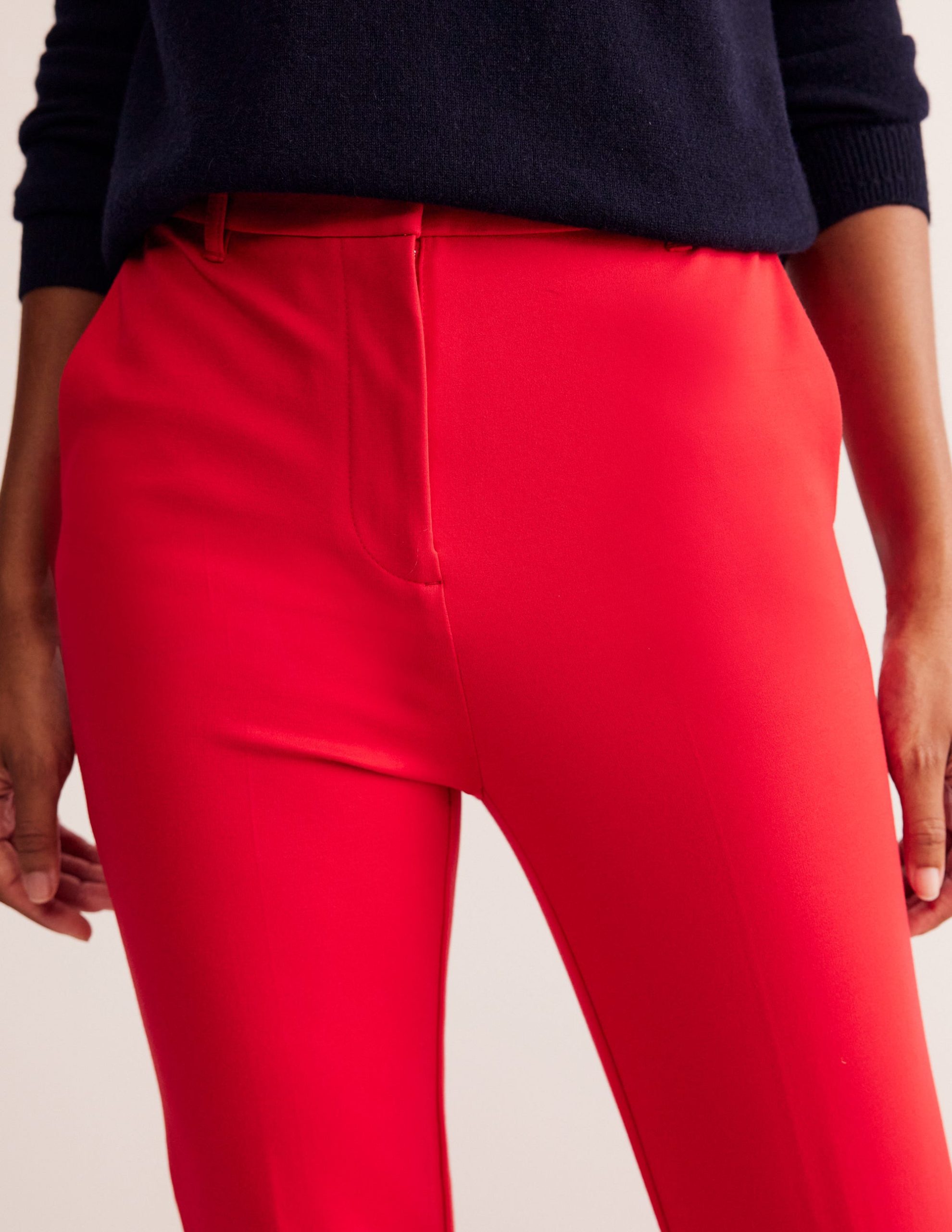 Highgate Ponte Pants-Hot Pepper - Image 2