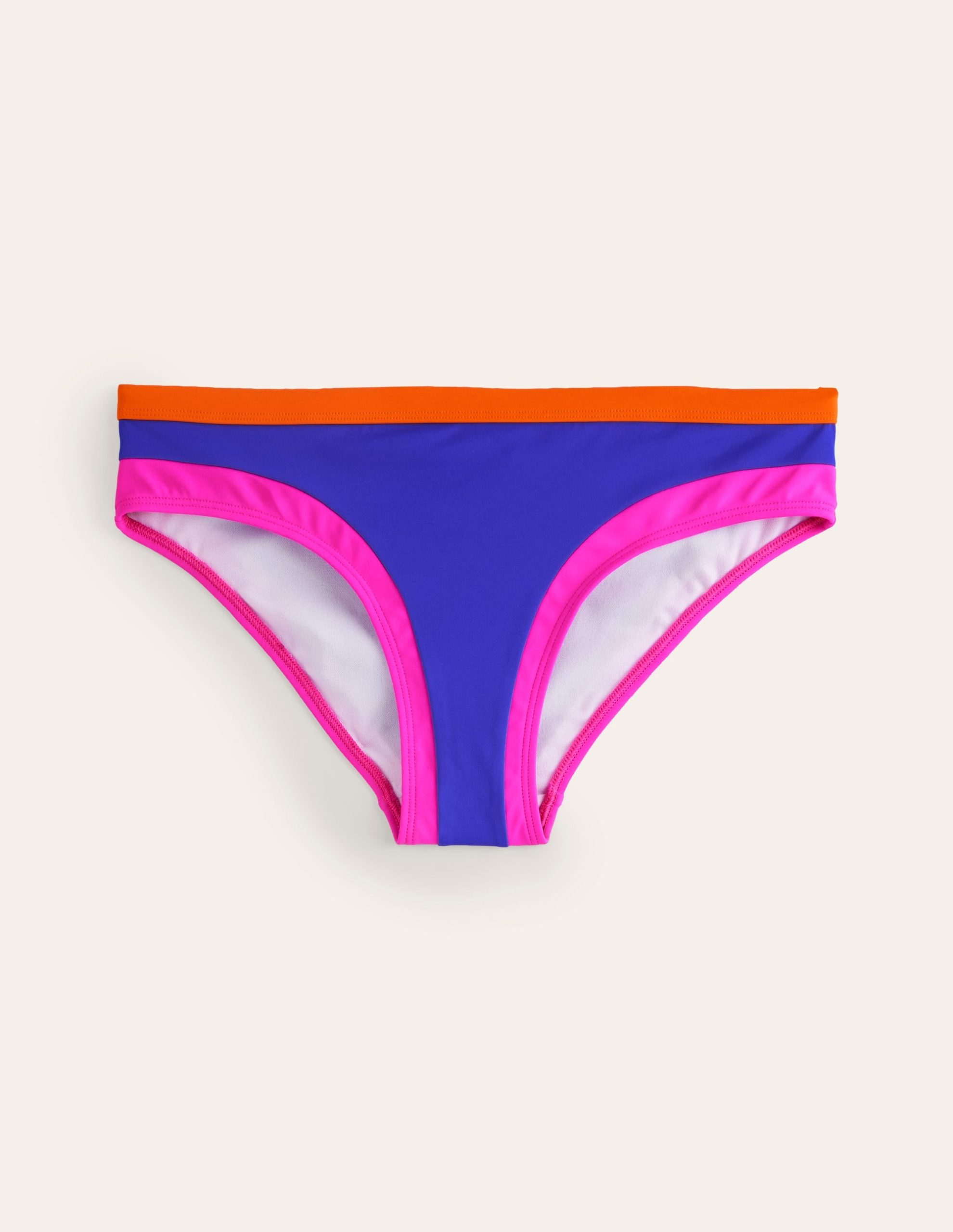 Santorini Bikini Bottoms-Blue/Pink Colourblock - Image 5