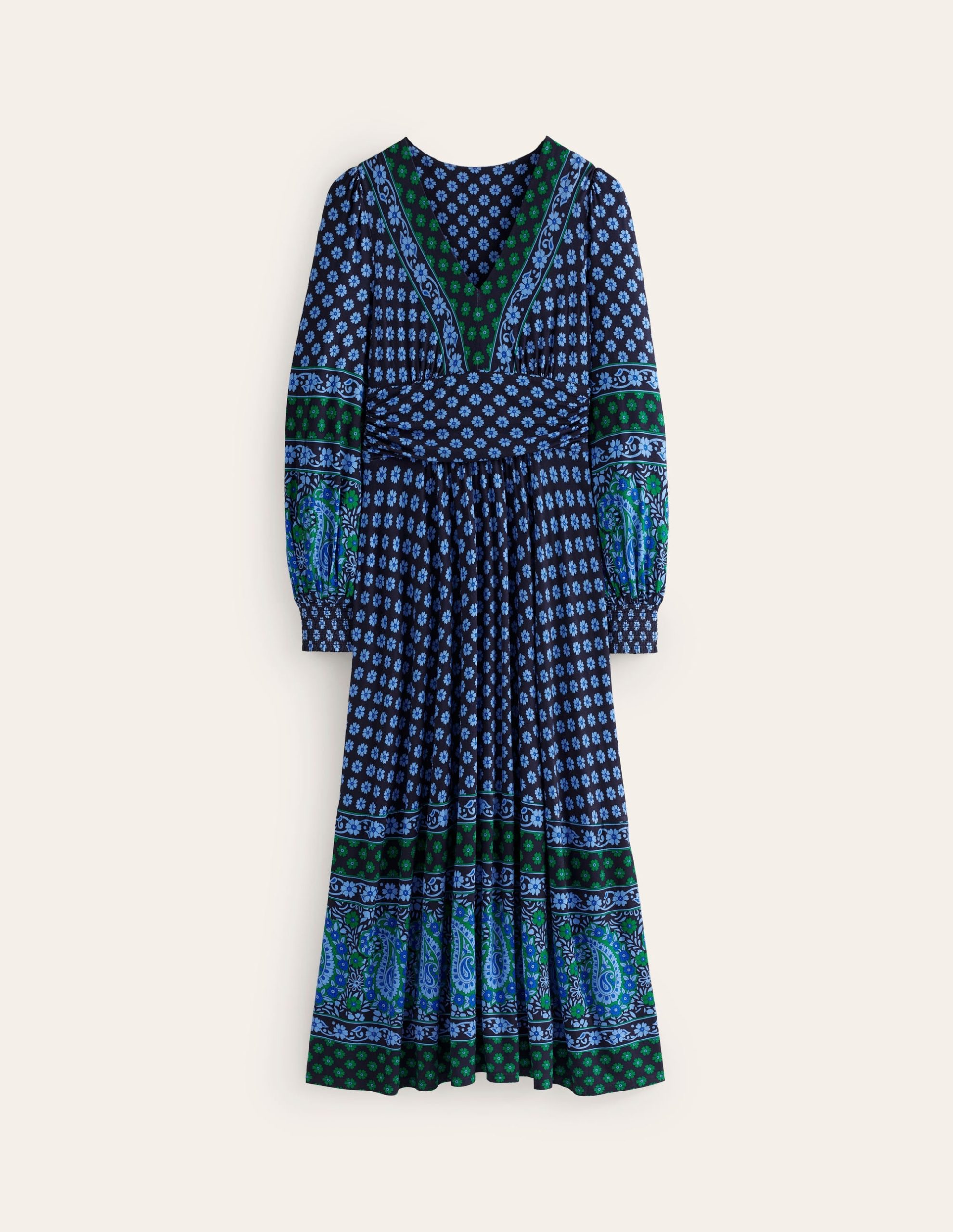 Daphne Jersey Maxi Dress-Dawn Blue. Paisley Posy - Image 6