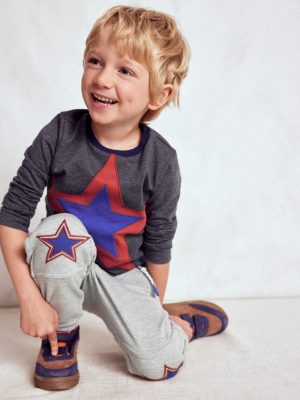 Warrior Knee Joggers-Grey Star Knee