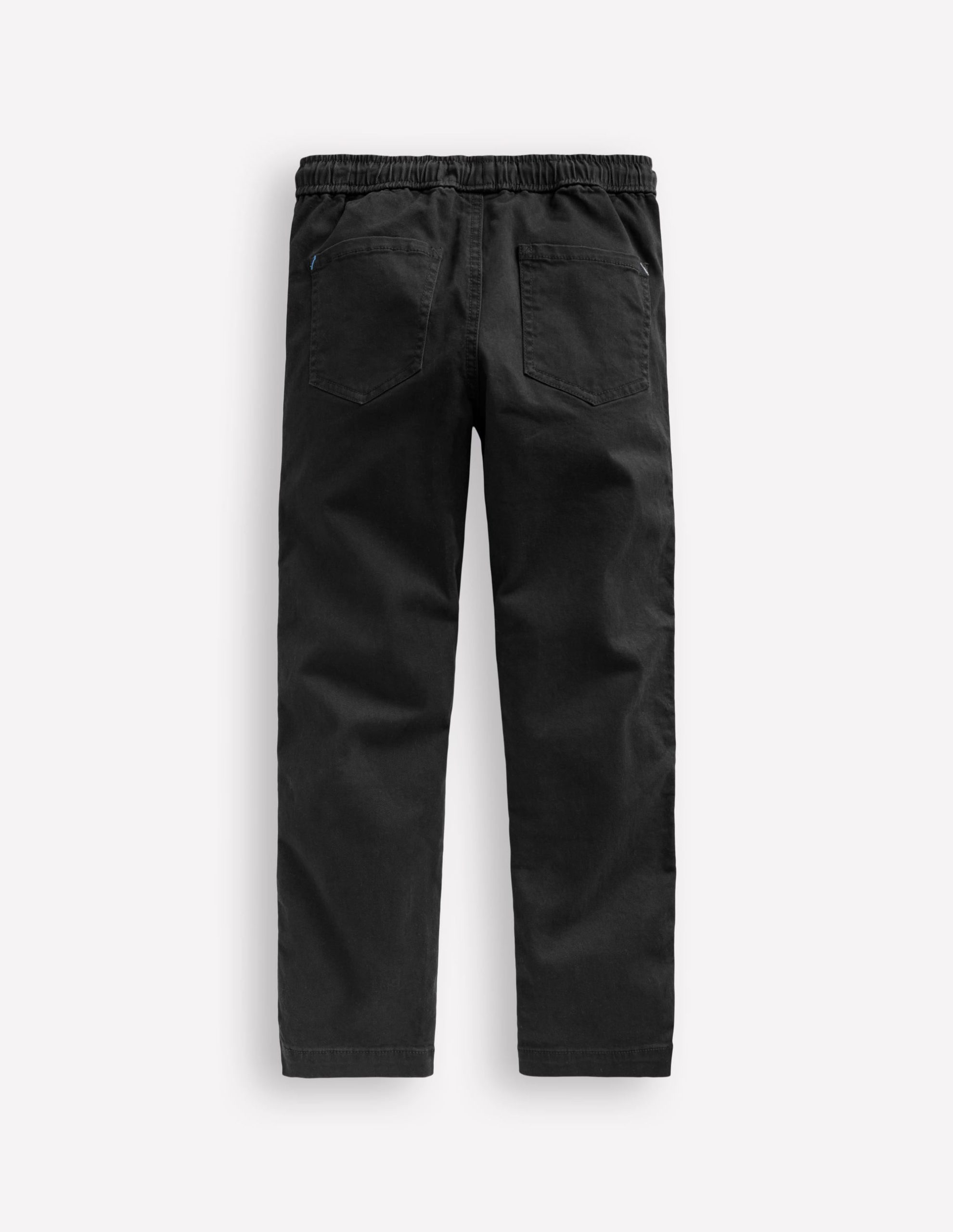 Slim Pull-On Trousers-Black - Image 2