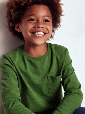 Everyday Long Sleeve T-Shirt-Broccoli Green