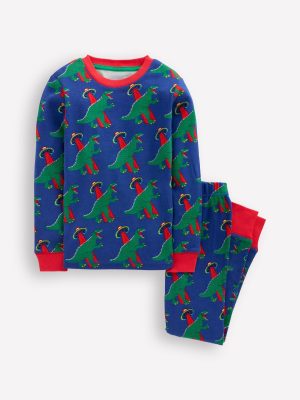 Snug Glow-In-The-Dark Pyjamas-Dino Space