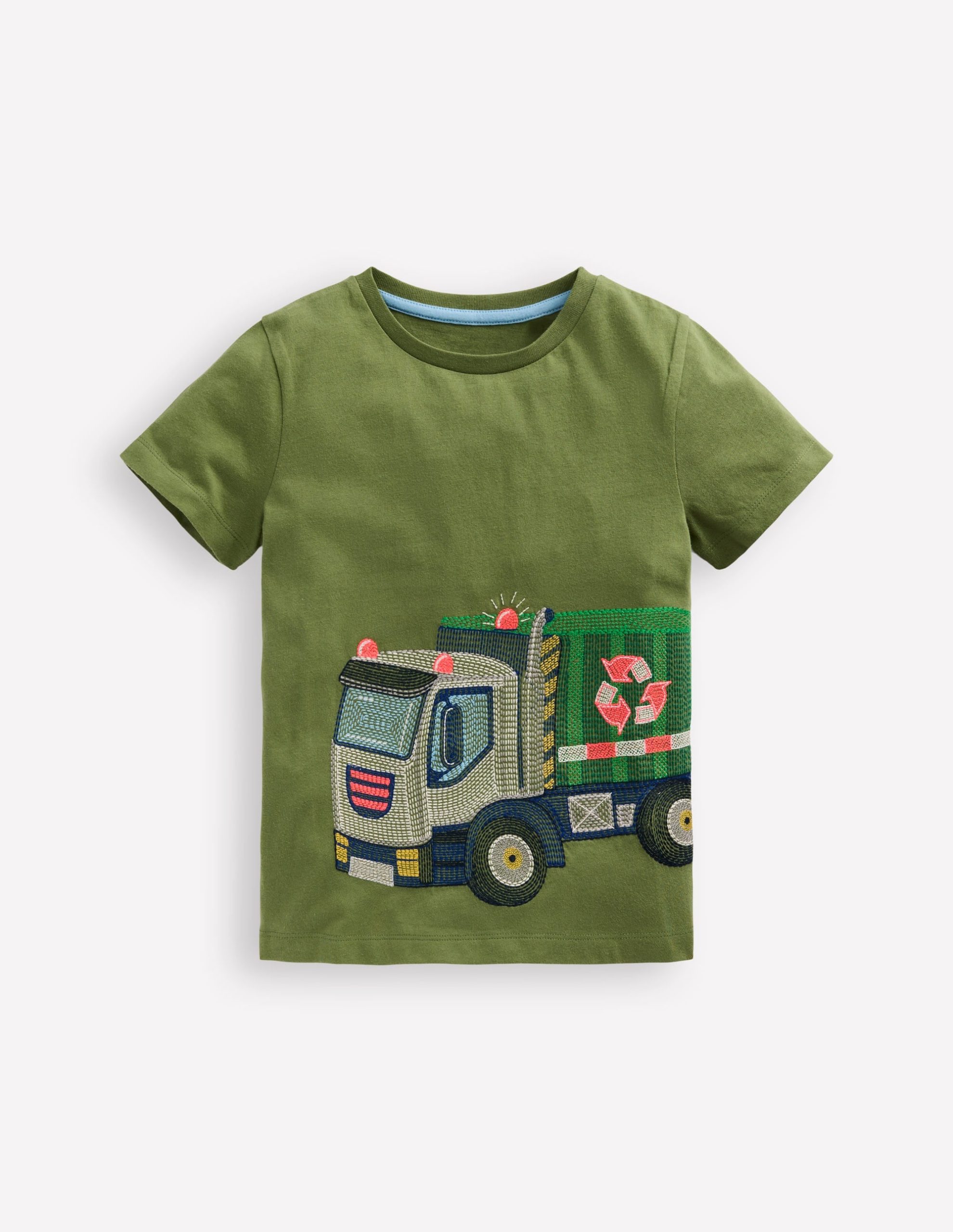 Superstitch T-Shirt-Safari Green Recycling Truck