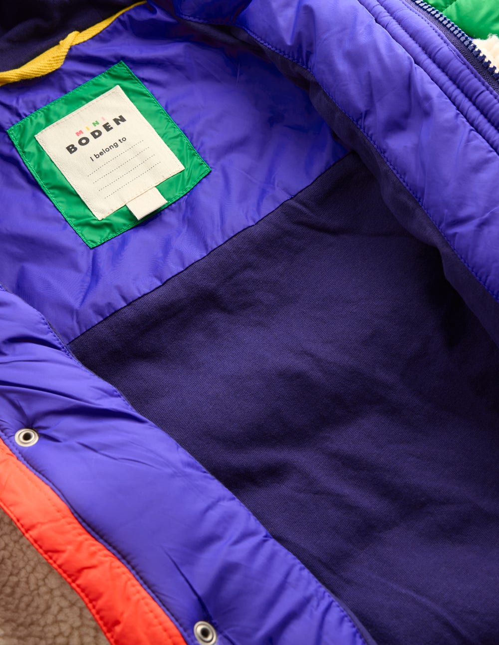 Quilted Borg Jacket-Natural Borg - Image 5