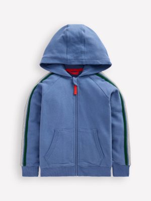 Rainbow Zip-up Hoodie-Blue River