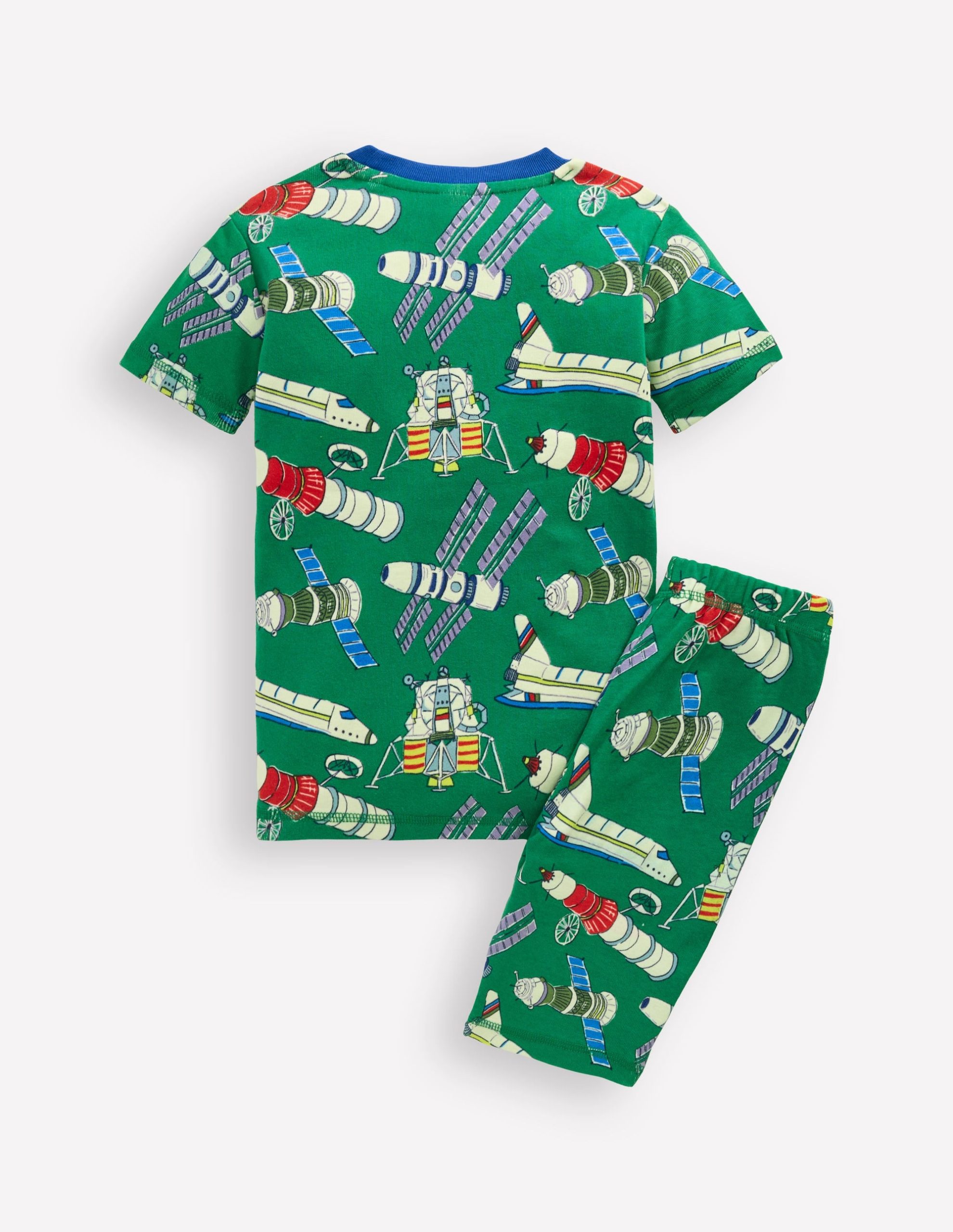 Snug Short John Glow Pyjamas-Green Satellites - Image 2