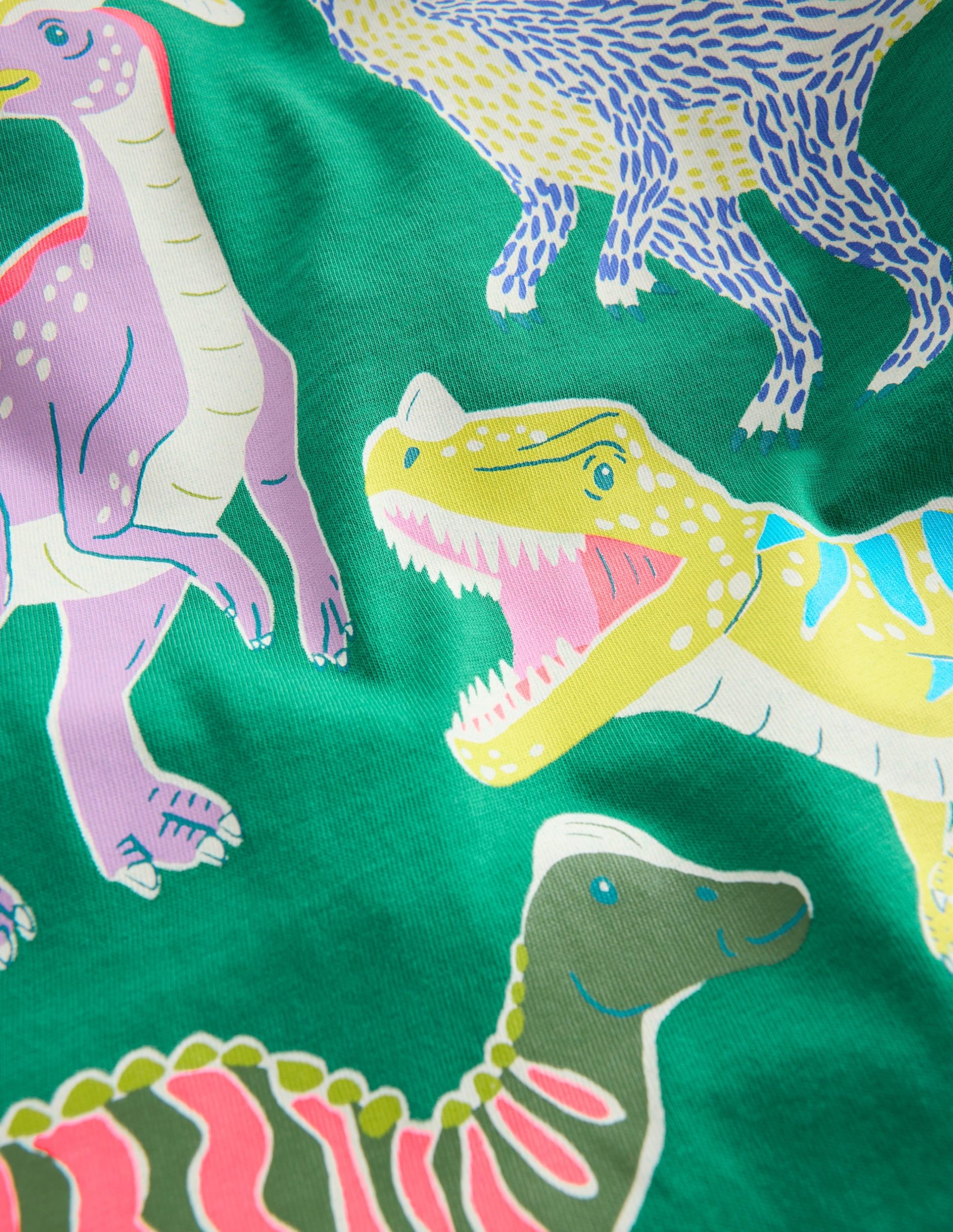 Glow-In-The-Dark T-shirt-Shady Green Dinos - Image 3