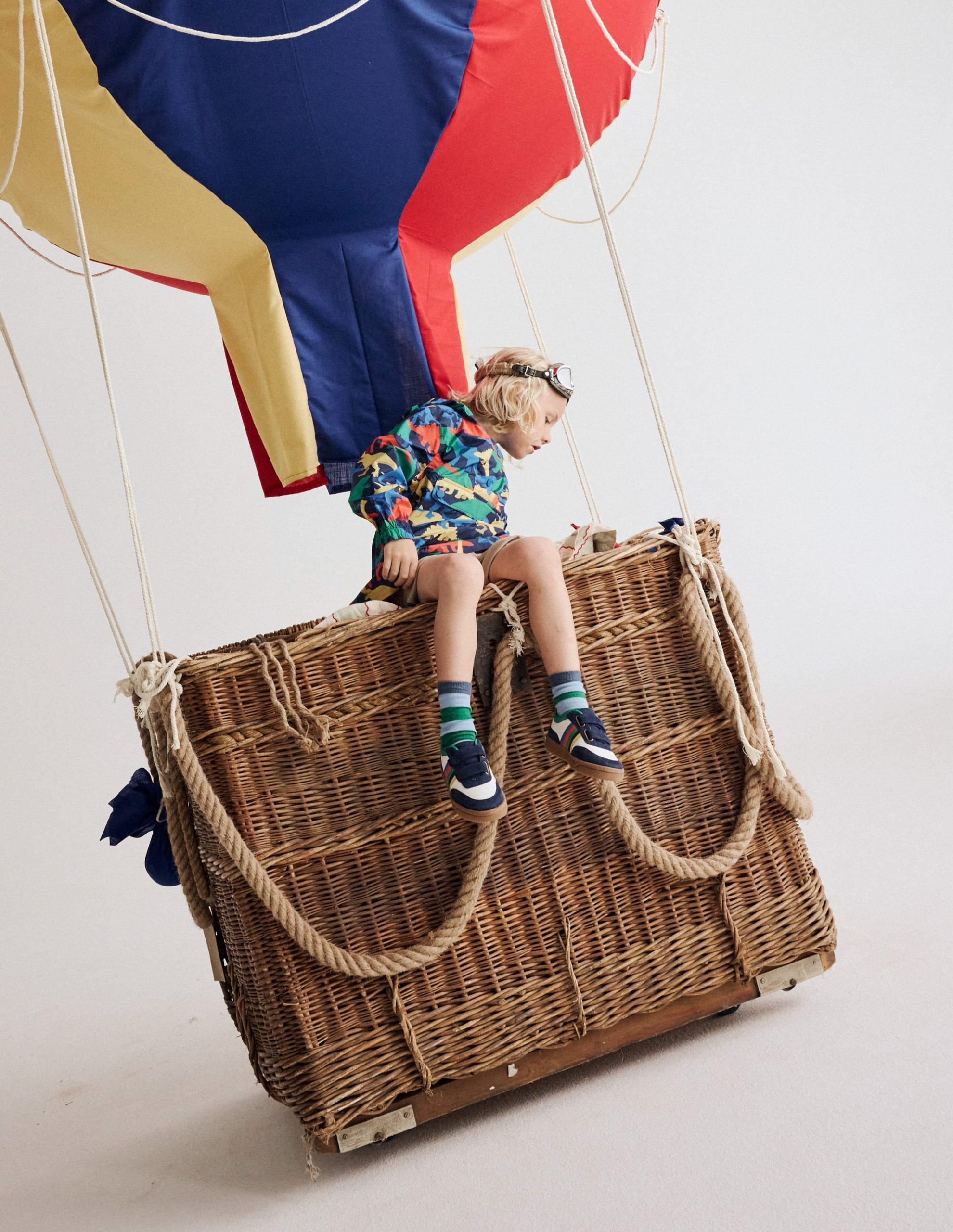 Waterproof Pop Over Jacket-College Navy Multi Dinos - Image 4