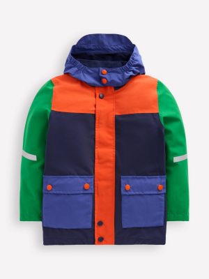 Waterproof Fisherman's Jacket-Colourblock