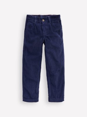 Everyday Straight Leg Trousers-College Navy Cord