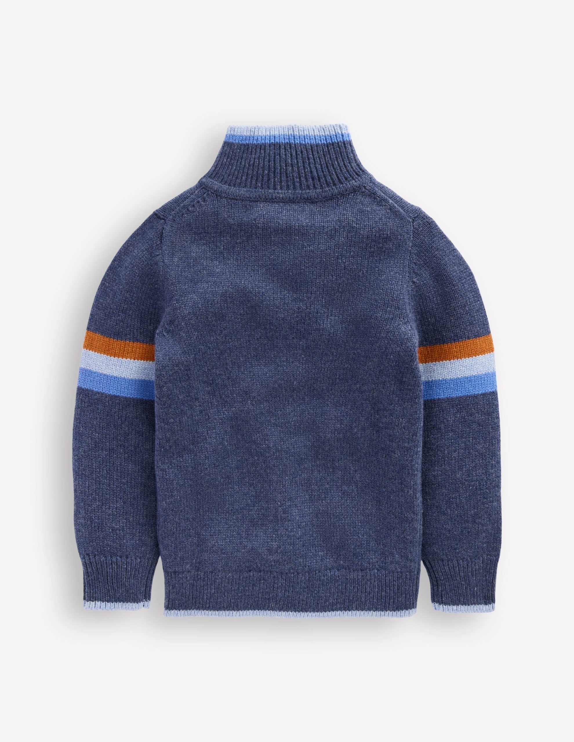 Heritage Half-Zip Jumper-College Navy - Image 2