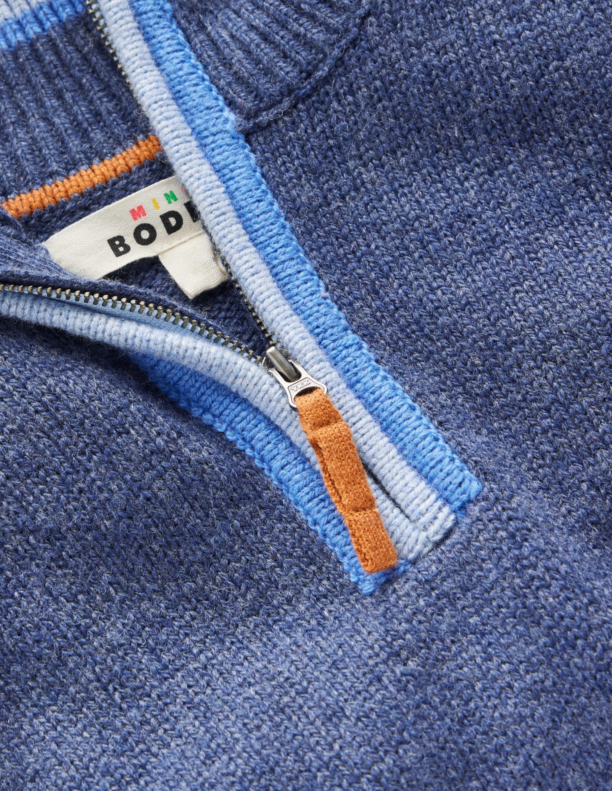 Heritage Half-Zip Jumper-College Navy - Image 3