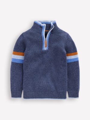 Heritage Half-zip Sweater-College Navy