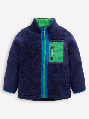 Cosy Windproof Fleece-Navy