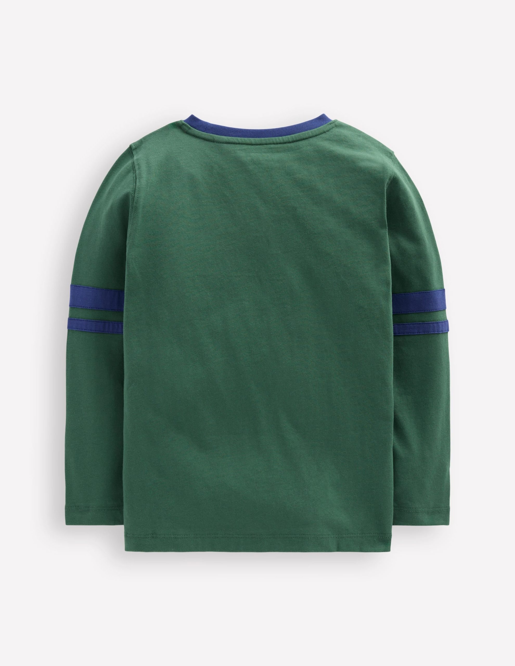 Colour Block T-shirt-Smoke Pine/ Starboard Blue - Image 5