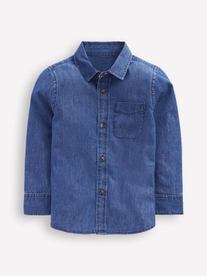 Denim Shirt-Mid Vintage Denim (Mid Wash)
