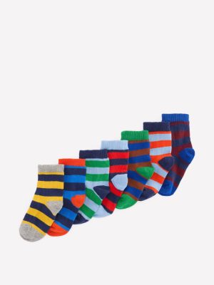 7-Pack Baby Socks-Multi Stripe
