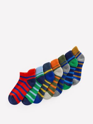 7-Pack Trainer Socks-Multi Breton
