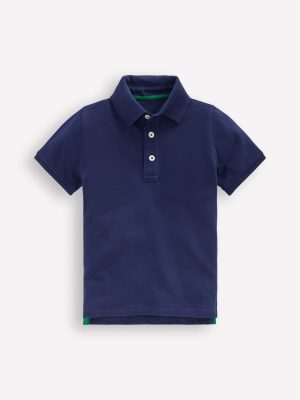 Piqu?? Polo Shirt-College Navy