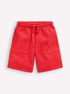 Garment Dye Shorts-Post Box Red