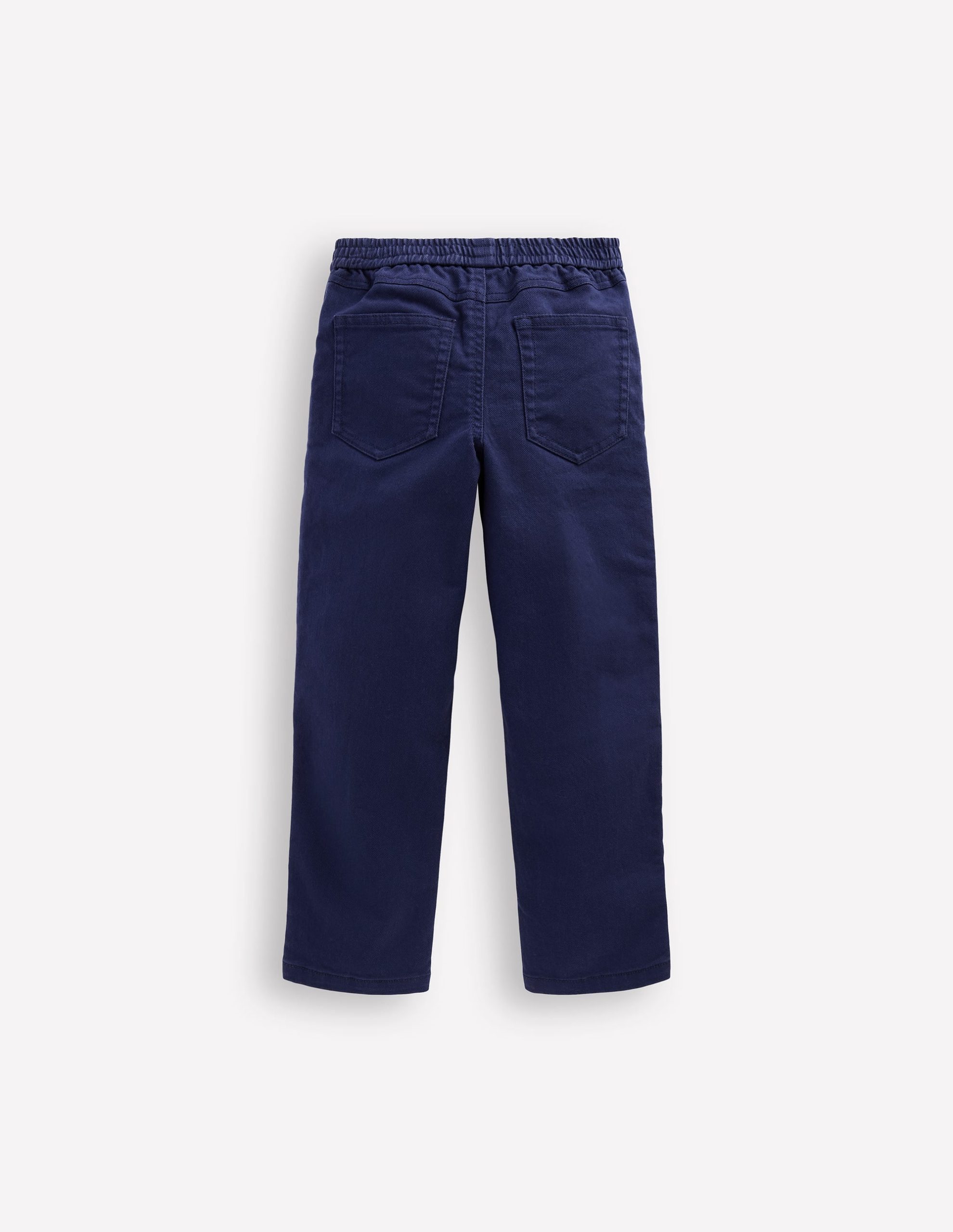 Pull-on Cotton Pants-Navy - Image 2