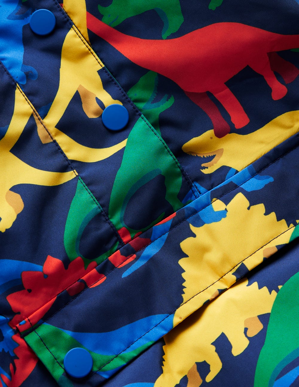 Waterproof Pop Over Jacket-College Navy Multi Dinos - Image 3