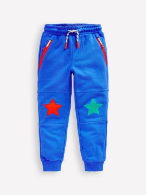 Warrior Knee Joggers-Peacock Plume Blue