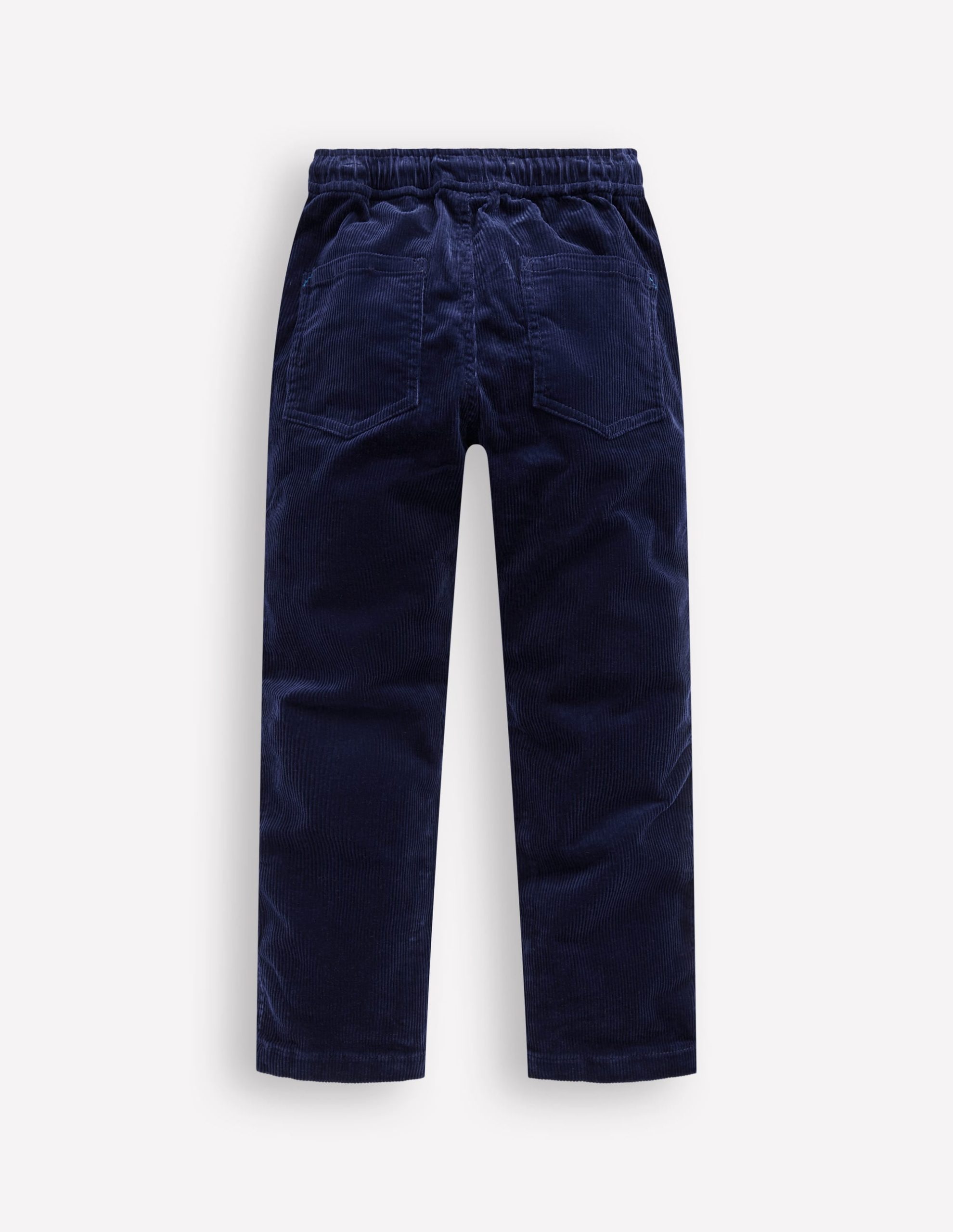 Slim Pull-On Trousers-College Navy Cord - Image 2