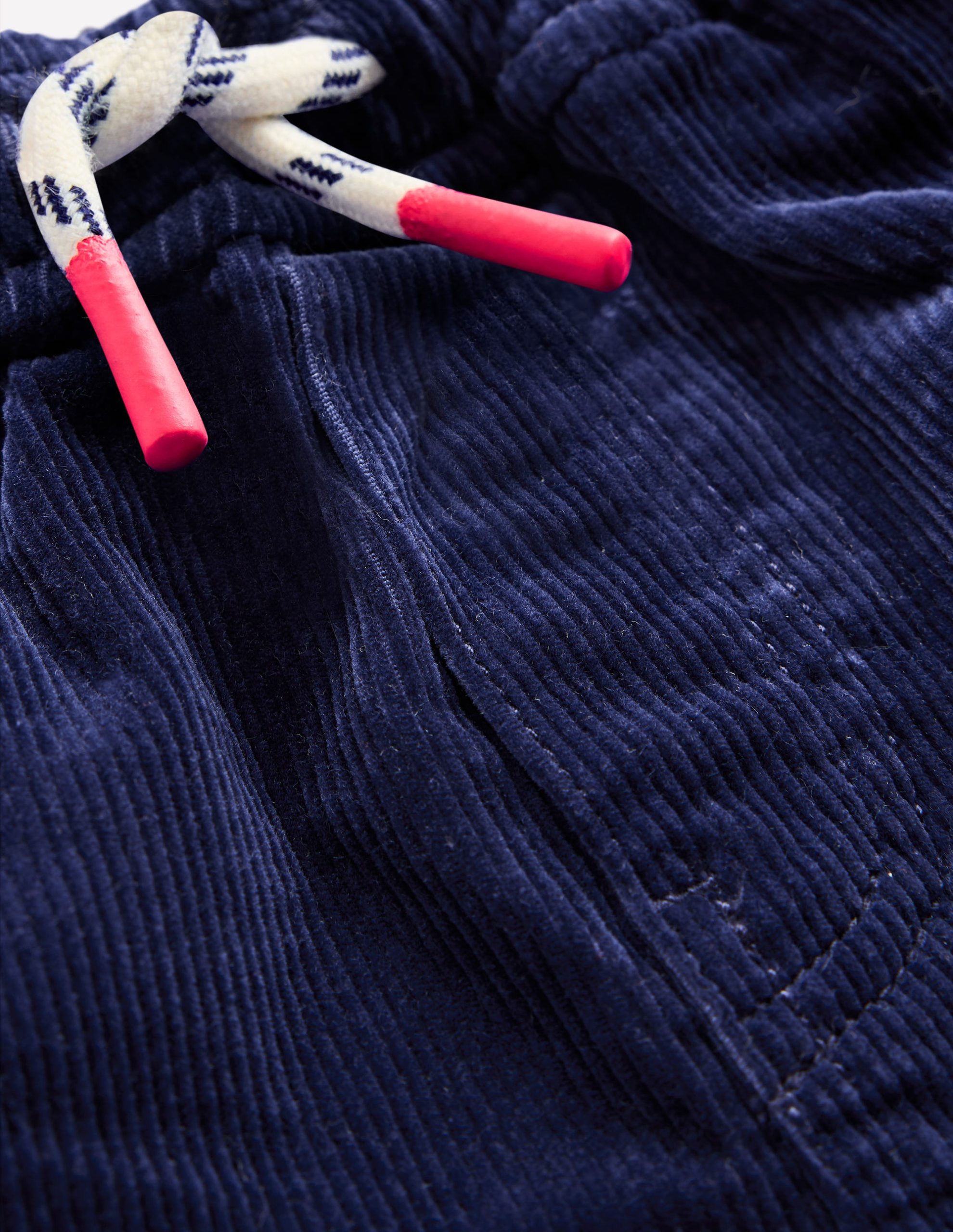 Slim Pull-On Trousers-College Navy Cord - Image 3