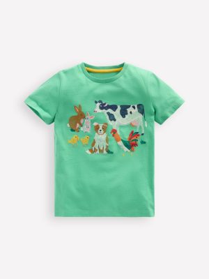 Superstitch T-Shirt-Aloe Green Easter Farm