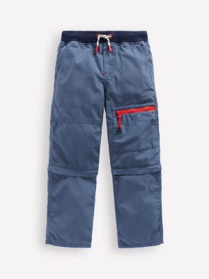 Zip-Off Tech Pants-Robot Blue