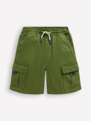 Everyday Cargo Shorts-Broccoli Green
