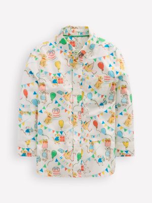 Cotton Shirt-Birthday Print