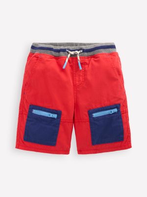 Adventure Shorts-Poppy Red
