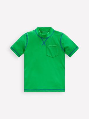 Short Sleeve Rash Vest-Sapling Green